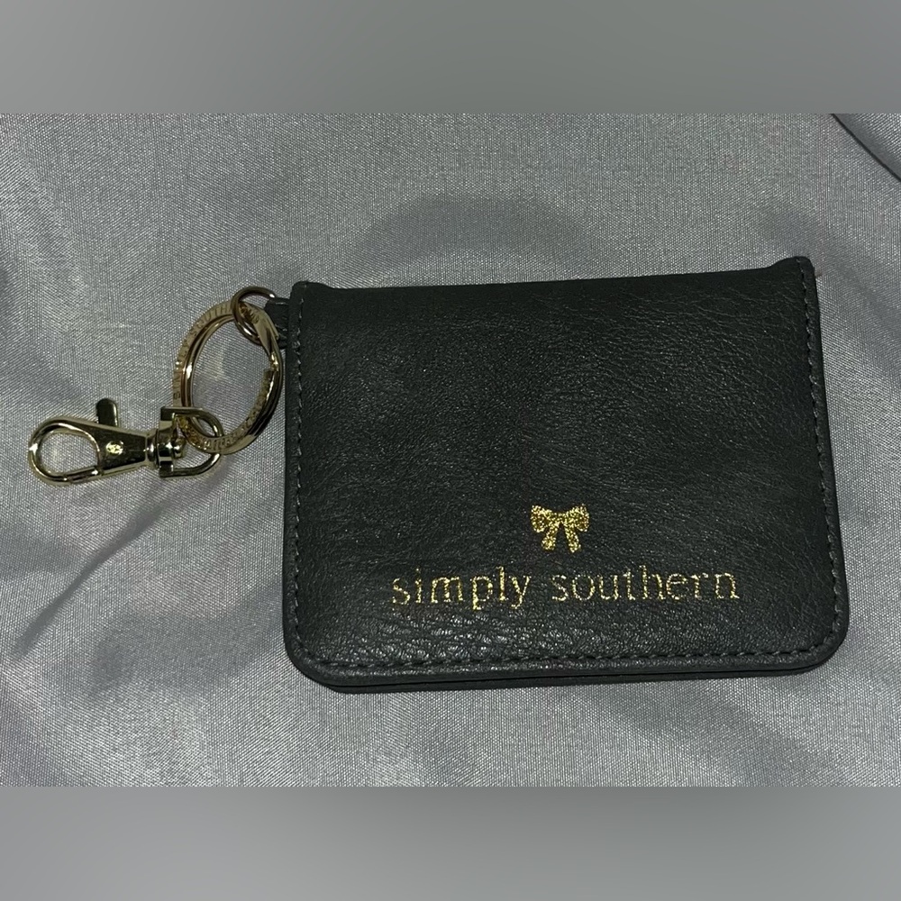 Simply Southern Charcoal Gray and Gold Card Holder